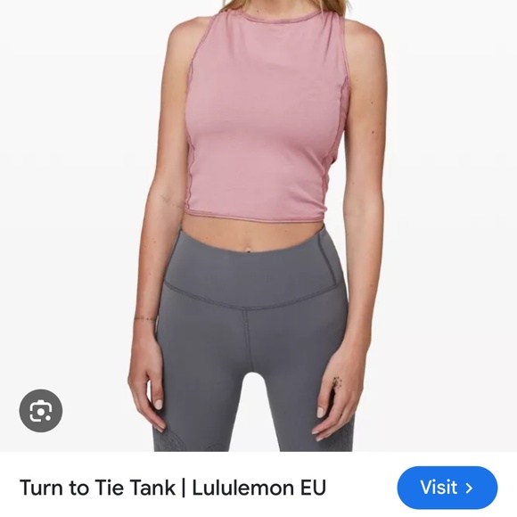 Lululemon Turn to Tie tank Pink size 8 - Picture 3 of 5